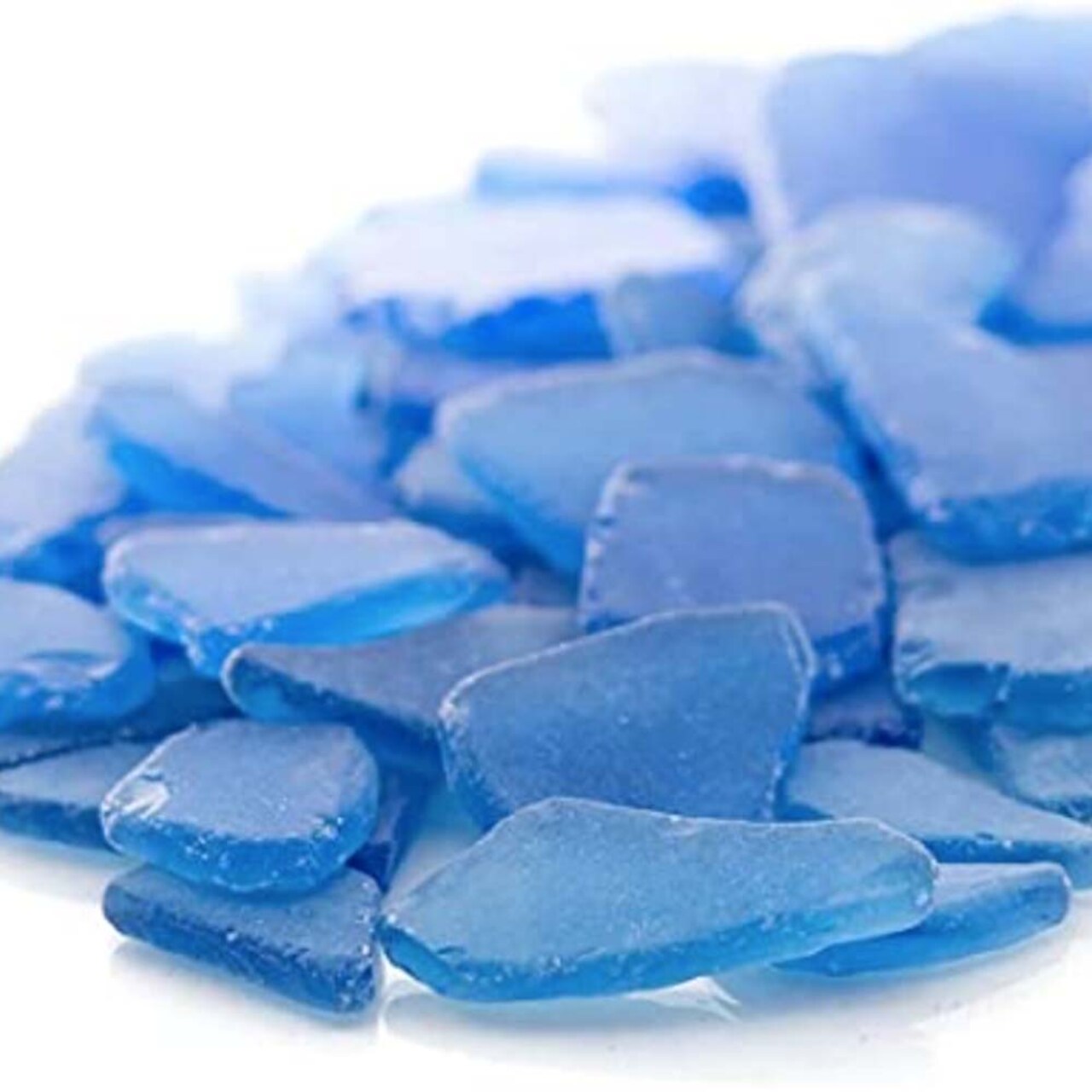 Sea Glass 11 Ounces Dark Blue Sea Glass - Bulk Seaglass Pieces for Beach Decor & Crafts